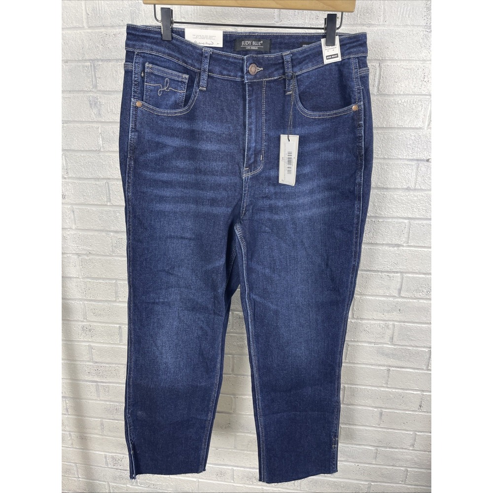 Judy Blue Mid-Rise Dark Indigo Stretch Jeans